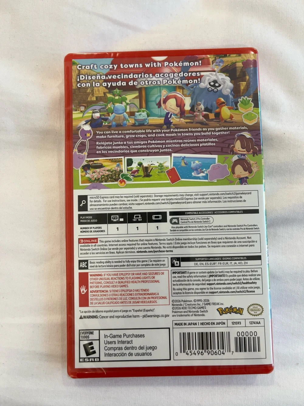 NWT: Nintendo Pokémon Pokópia (Red) - Nintendo Switch